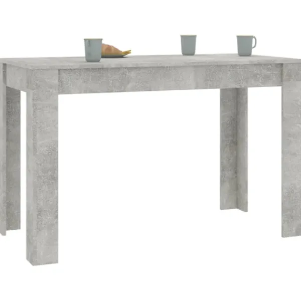 vidaXL Matgrupper>Matbord betonggrå 120x60x76 cm konstruerat trä