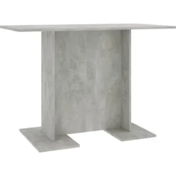 vidaXL Matgrupper>Matbord betonggrå 110x60x75 cm konstruerat trä