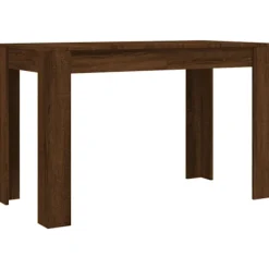vidaXL Matgrupper>Matbord brun ek 120x60x76 cm konstruerat trä