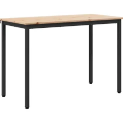 vidaXL Matgrupper>Matbord Naturfärg 110 x 55 x 75 cm Massiv furu