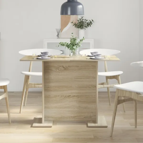 vidaXL Matbord>Matbord Sonoma-ek 110 x 60 x 75 cm Konstruerat trä