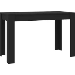 vidaXL Matgrupper>Matbord svart 120x60x76 cm konstruerat trä