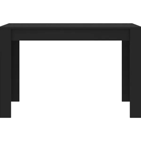 vidaXL Matgrupper>Matbord svart 120x60x76 cm konstruerat trä