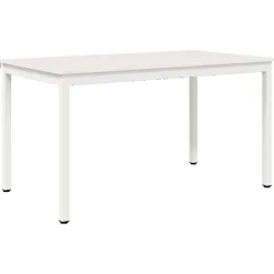 vidaXL Matgrupper>Matbord Vit 140 x 80 x 75 cm Massiv furu