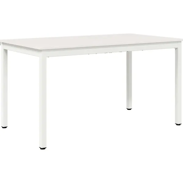 vidaXL Matgrupper>Matbord Vit 140 x 80 x 75 cm Massiv furu