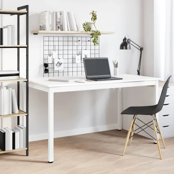 vidaXL Matgrupper>Matbord Vit 140 x 80 x 75 cm Massiv furu