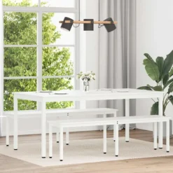 vidaXL Matgrupper>Matbord Vit 180 x 90 x 75 cm Massiv furu
