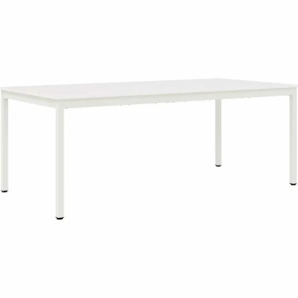 vidaXL Matgrupper>Matbord Vit 200 x 100 x 75 cm Massiv furu