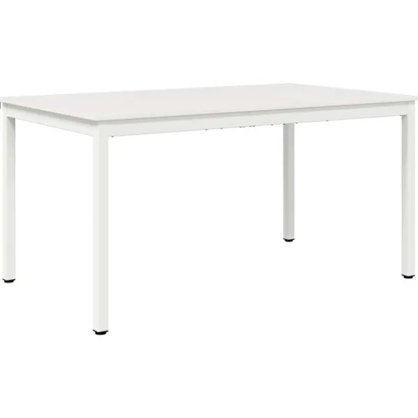 vidaXL Matgrupper>Matbord Vit 150 x 90 x 75 cm Massiv furu