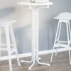 vidaXL Matgrupper>Matbord vit Ø60x110 cm konstruerat trä och stål