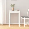 vidaXL Matbord>Matbord vit 55x55x75 cm massivt furuträ