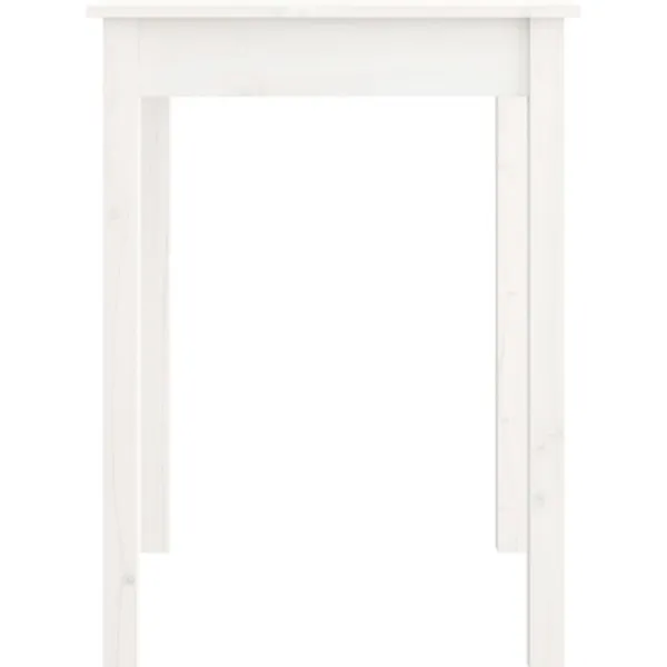 vidaXL Matbord>Matbord vit 55x55x75 cm massivt furuträ