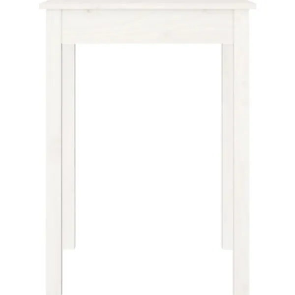 vidaXL Matbord>Matbord vit 55x55x75 cm massivt furuträ