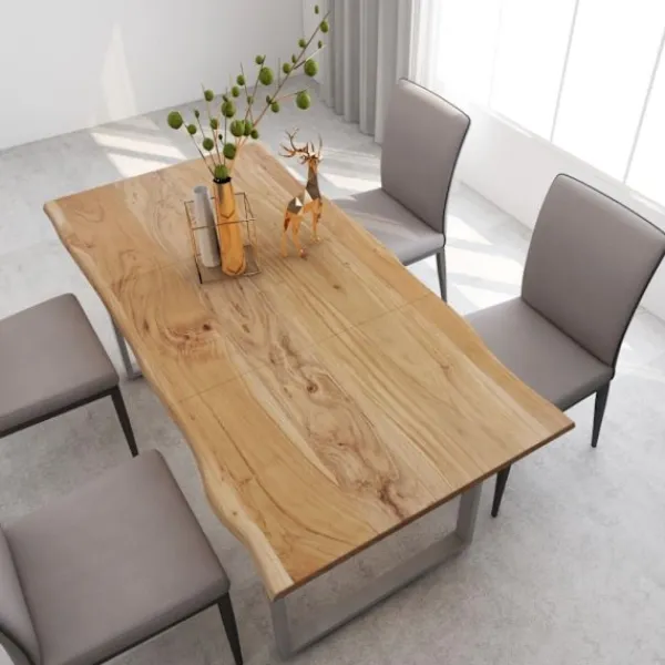 vidaXL Matgrupper>Matbord 180x90x76 cm massivt akaciaträ