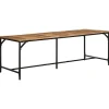 vidaXL Matbord>Matbord 220x90x75 cm massivt trä grov mango