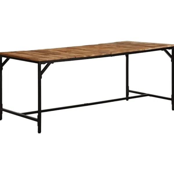 vidaXL Matbord>Matbord 180x90x75 cm massivt trä grov mango