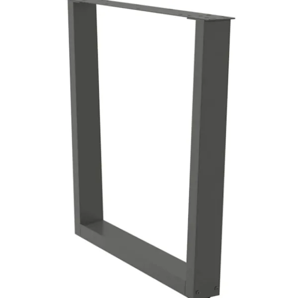 vidaXL Matbord>Matbordsben V-formade 2 st antracit 90x(72-73,3) cm stål
