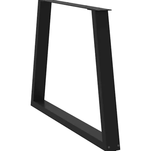 vidaXL Matbord>Matbordsben V-formade 3 st svarta 100x(72-73,3) cm stål