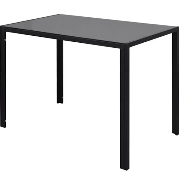 vidaXL Matgrupper>Matsalsmöbelset 7 delar svart