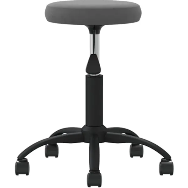 vidaXL Pallar>Matstol mörkgrå sammet