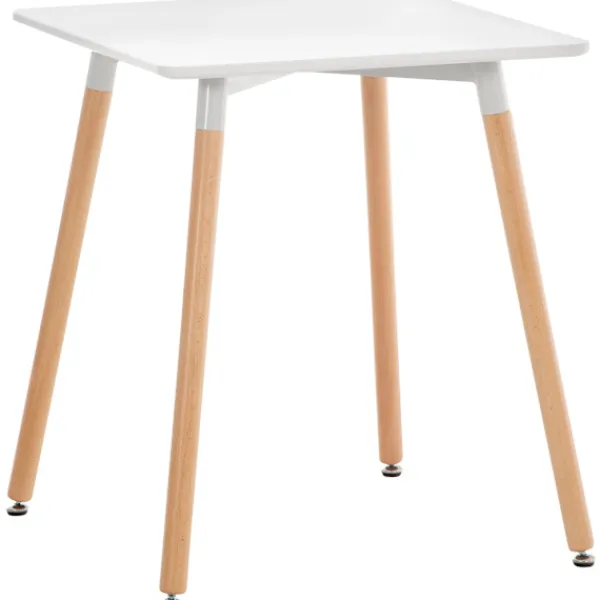 BellaFurn Matbord>MDF Köksbord - Matbord - Justerbar stabilitet för ojämna våningar Färg: Vit | Storlek: 60 cm