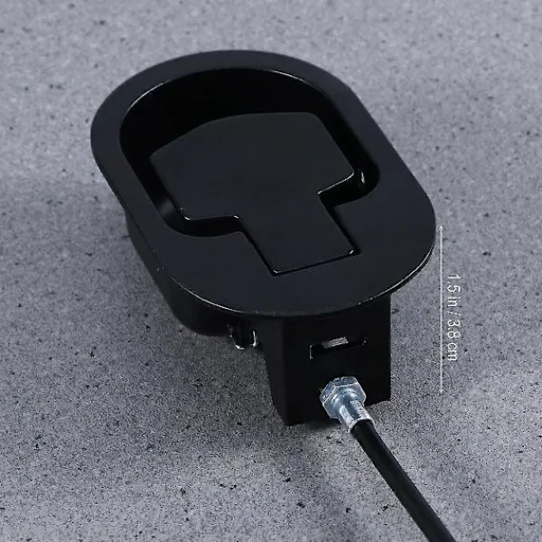 Fåtöljer>Metallstolar Svarta Stolar Recliner Kabel Recliner Handtag Recliner Släpphandtag