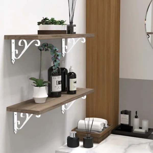 Hyllor>Metallvägg hylla konsol triangulär konsol 90 grader multifunkt