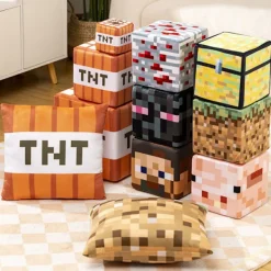 Sittpuffar>Minecraft block plyschkudde/spel perifer svamp block box TNT plyschleksak 20cm 30cm