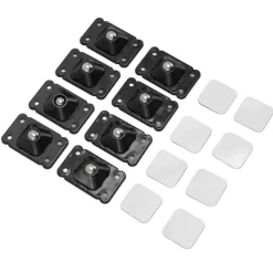 Kistor & Koffertar>Mini Caster Wheels Adhesive 360 Degree Rotation Roller Wheels for Mini Furniture Storage Box Black