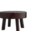 Pallar>Mini naturlig trä rund pall, blomkrukhållare, trädgårdspall, - 3,5" lång brun