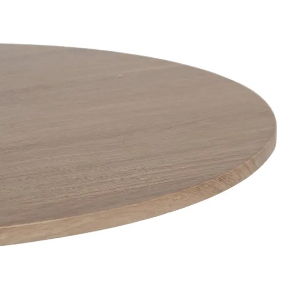 BigBuy Home Småbord>Mittbord svart naturfärgat 50 x 50 x 45 cm