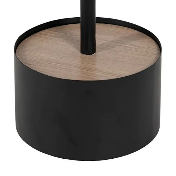BigBuy Home Småbord>Mittbord svart naturfärgat 50 x 50 x 45 cm