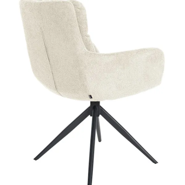 BellaFurn Stolar>Modern matsalstol - fåtöljstil - sittande bekvämt med 180 ° vridfunktion | Färg: grädde