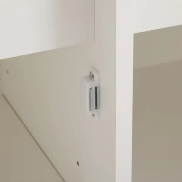 Sideboards>Modern skänk med lådor och hylla | Mångsidig förvaring i vitt