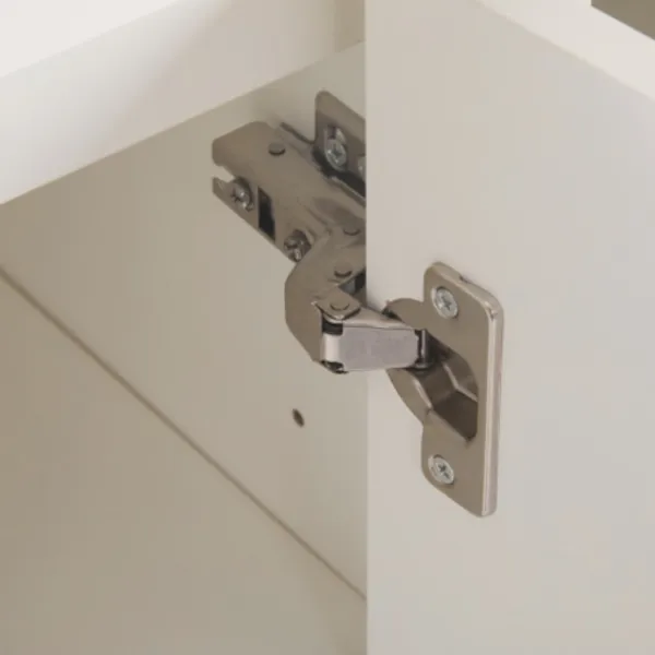 Sideboards>Modern skänk med lådor och hylla | Mångsidig förvaring i vitt