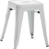 BellaFurn Pallar>Modern stapelbar pall - Barstol - Space -Saving Design | Färg: Vit