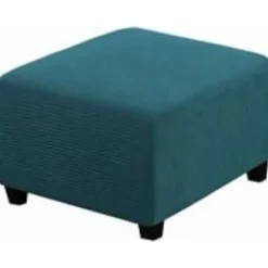 Sittpuffar>(mörkblå) Stretch Slipcovers, Square Spandex Fabric Slipcovers