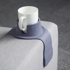 Soffor>Mugghållare för soffa, kaffekoppshållare, grå