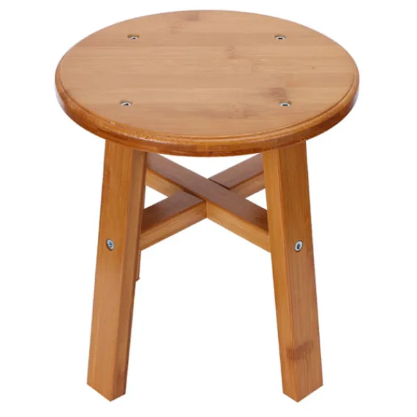 Pallar>Multipurpose Small Bamboo Pall Låg Pall Barn Bänk för Hem Vardagsrum SuppliesS Rund