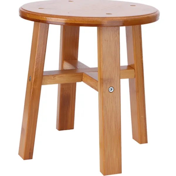 Pallar>Multipurpose Small Bamboo Pall Låg Pall Barn Bänk för Hem Vardagsrum SuppliesS Rund