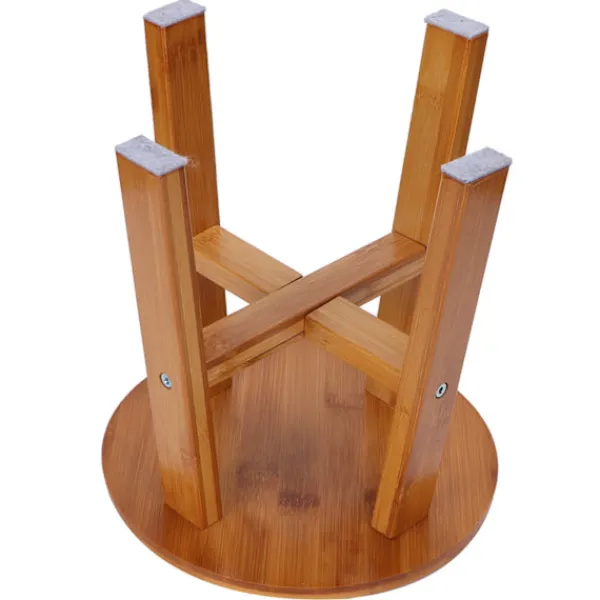 Pallar>Multipurpose Small Bamboo Pall Låg Pall Barn Bänk för Hem Vardagsrum SuppliesS Rund