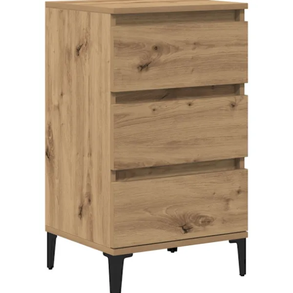 vidaXL Sängar>Nattduksbord Artisan Ek 45 x 35 x 44 cm Konstruerat trä