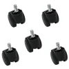 Kontorsmöbler>[NT] Stolhjul länkhjul möbelhjul 5-pack 50 mm / 2 tum Svart