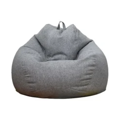 TryggHandla Sittpuffar>Ny Ny Extra Stor Sittsäck Stol Sofföverdrag Inomhus Lazy Lounger För Vuxna Barn Kampanjpris Grå Grå 80 * 90cm