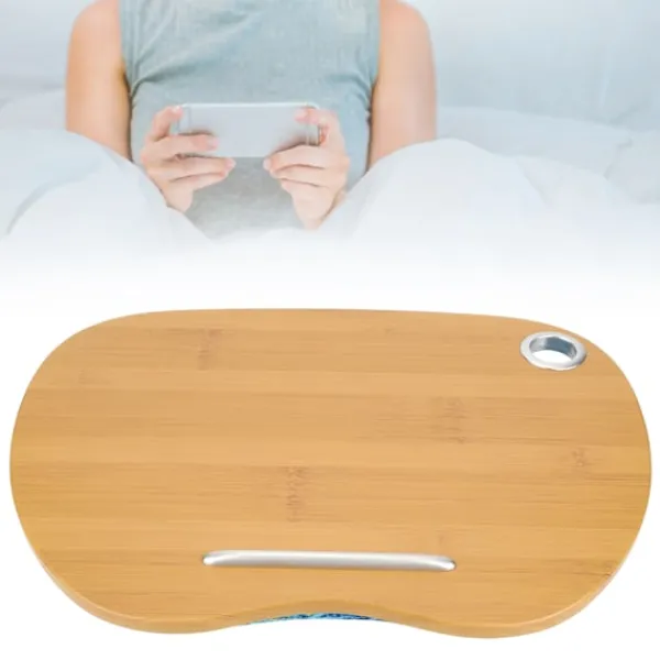 Kontorsmöbler>Ocean Green Multifunktionell Laptopbordstativ med Kudde Säng och Kudde för Hemmakontor, Mini Bärbar Skrivbordsarrangör