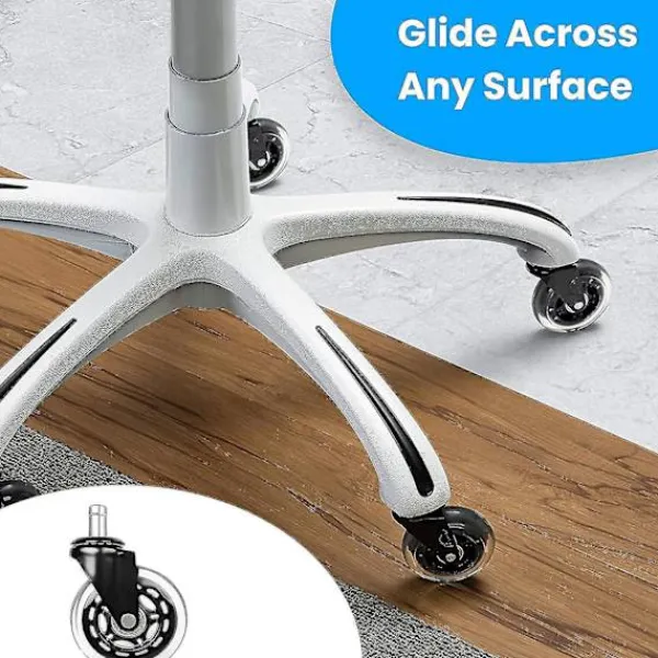 Kontorsmöbler>Office Chair Wheels Replacement Rubber Chair Casters For Hardwood