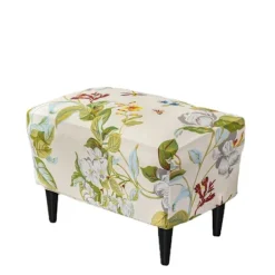 Sittpuffar>Ottoman Slipcover Stretch Ottoman Covers Rectangular, Footstool C
