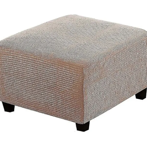 Sittpuffar>Ottomanöverdrag, Jacquard Rektangulära Pallöverdrag, Mjuk Elastisk Botten Halkfri Gåva