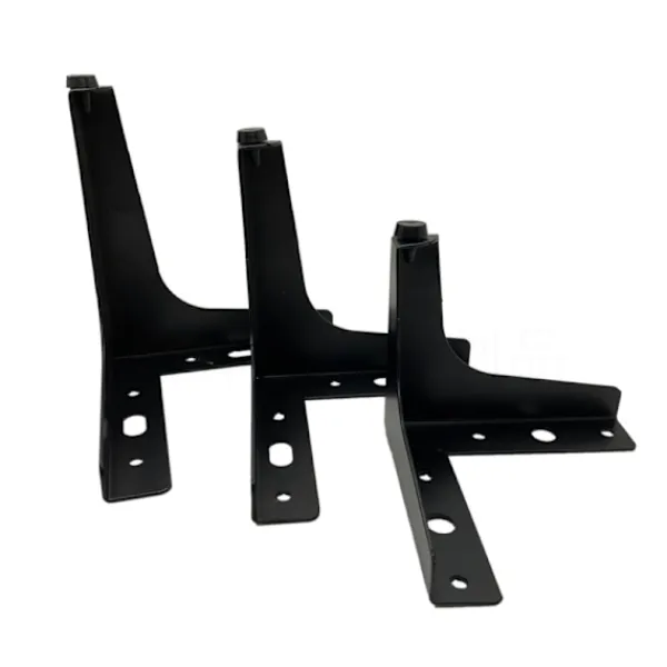Soffbord>4-pack 10 cm svarta metallmöbelben - för skåp, soffa, soffbord