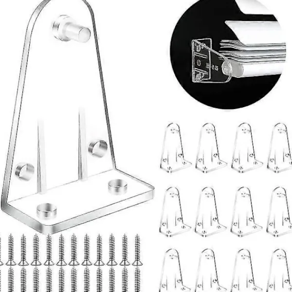 Matgrupper>12-pack Genomskinliga Fönsterpersienner Fästklämmor Ersättningstillbehör för Horisontella Persienner